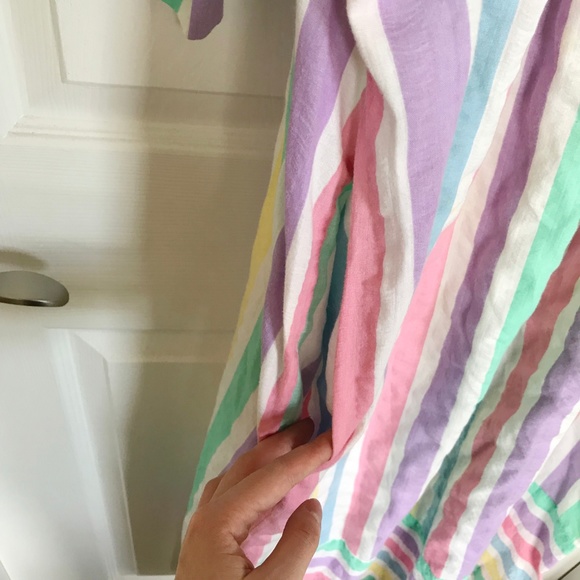 Leisure Life | Vintage Rainbow Cotton Dress - Picture 4 of 8